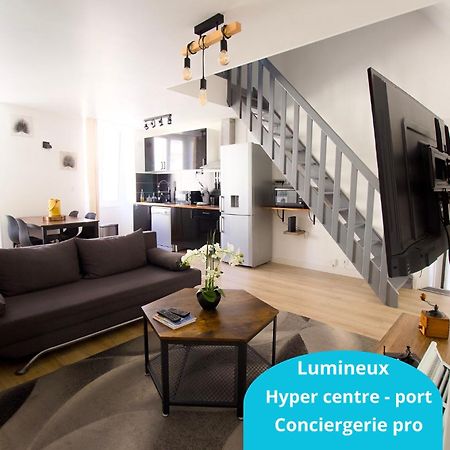 Triplex Lumineux A Cherbourg, Hyper Centre, 2 Pas Du Port & Vie Nocturne, Intendance Luxury Host Buitenkant foto
